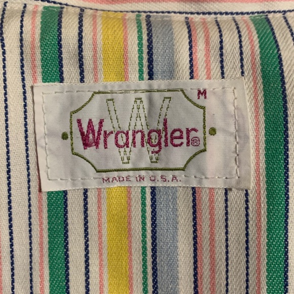 Vintage Striped Wrangler Blazer Medium - Picture 6 of 6